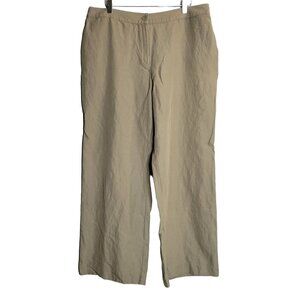 J. Jill Wide Leg Genuine Fit at Waist Pants Silk‎ Linen Cotton sz 16